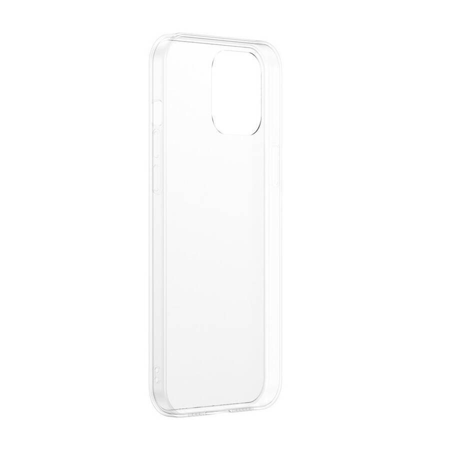Baseus Frosted Glass Case Sztywne etui z elastyczną ramką iPhone 12 mini Biały (WIAPIPH54N-WS02)