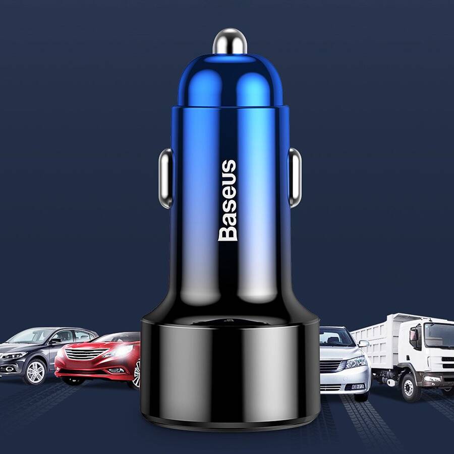 Baseus Magic Series PPS - ładowarka samochodowa Quick Charge 4.0+ / QC3.0 45W 6A czarny (CCMLC20C-01)