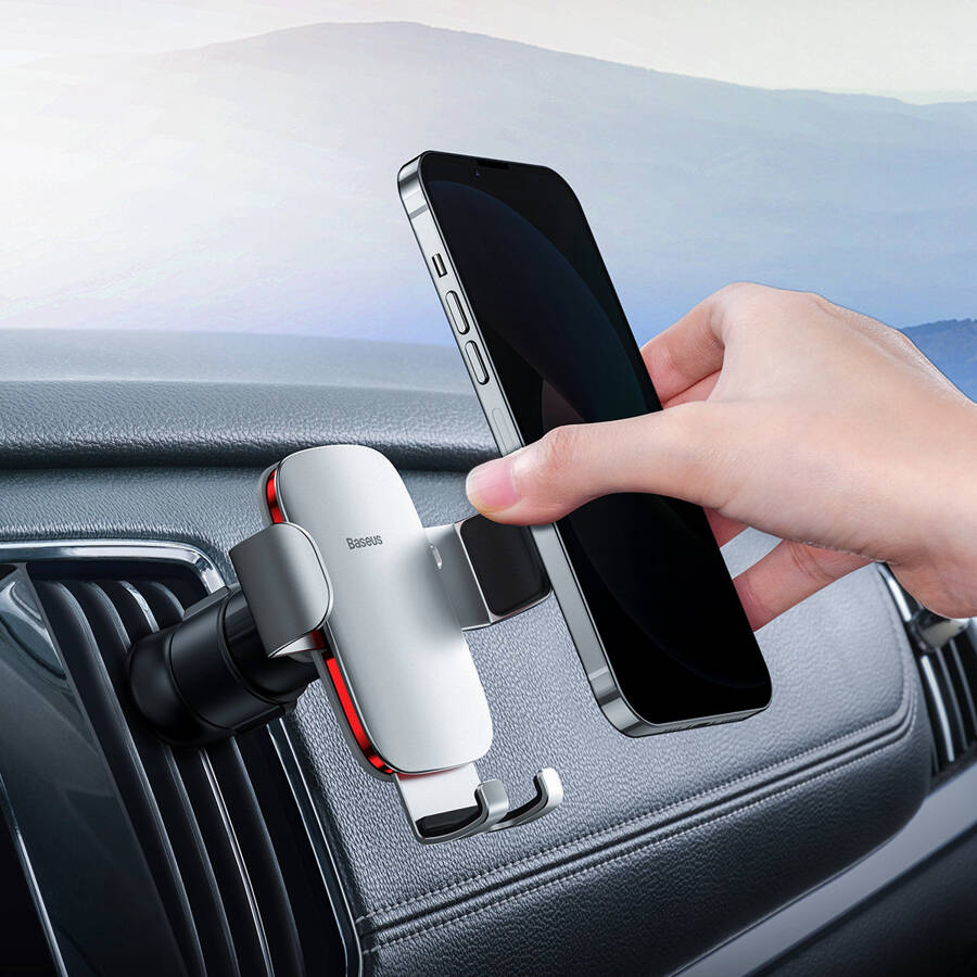 Baseus Metal AgeⅡ Gravity Car Mount（Air Outlet Version）Silver