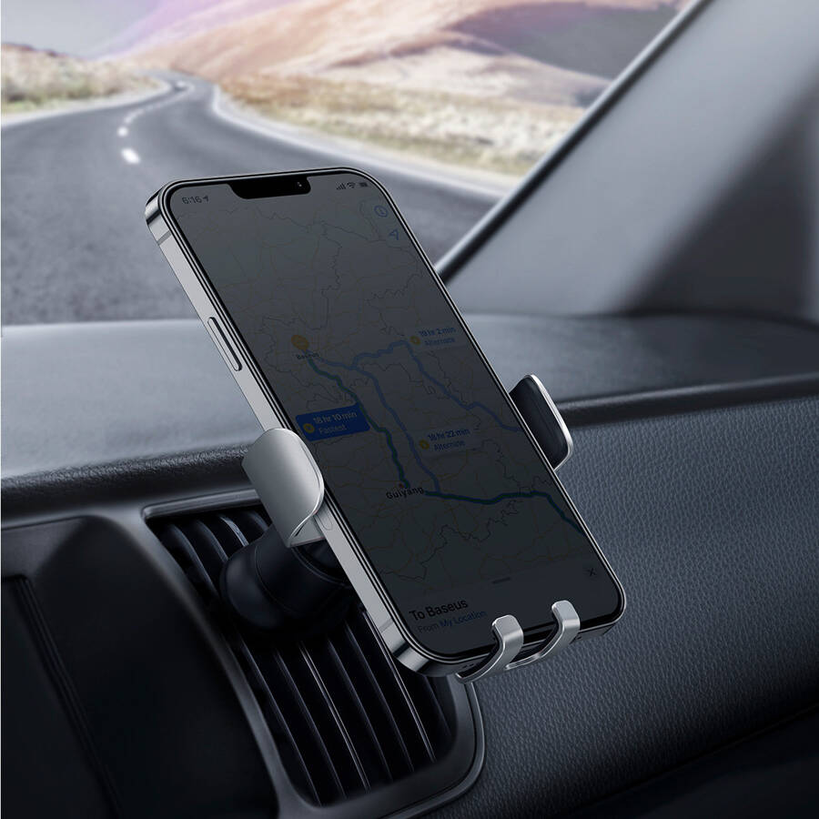 Baseus Metal AgeⅡ Gravity Car Mount（Air Outlet Version）Silver