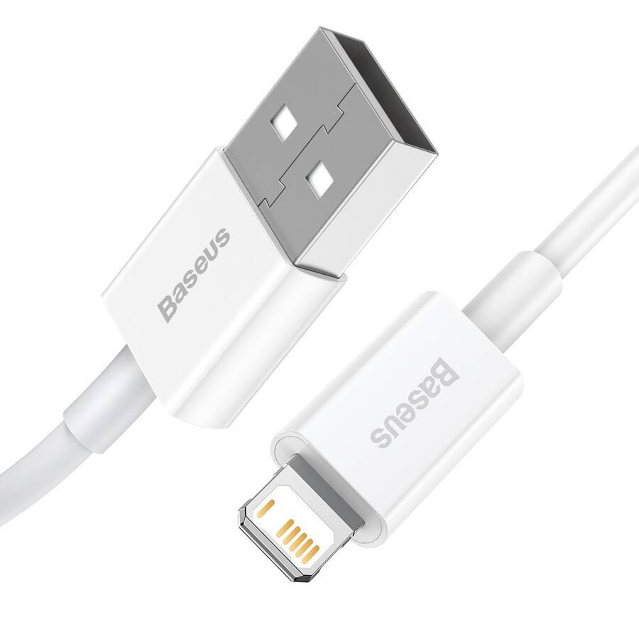 Baseus Superior kabel USB - Lightning 2,4A 0,25 m Biały (CALYS-02)