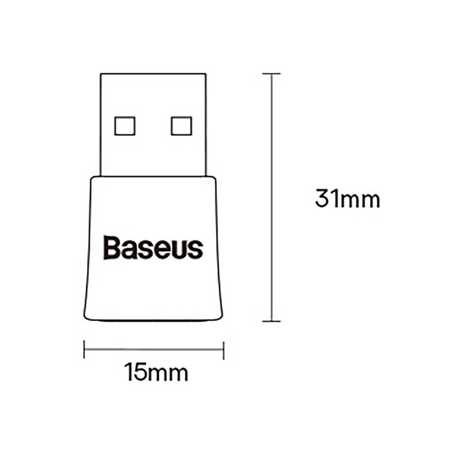 Baseus adapter Bluetooth BA07 czarny moduł bezprzewodowy