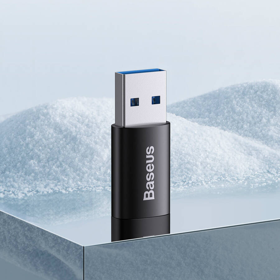 Baseus adapter Ingenuity USB-A 3.1 do USB-C czarny OTG