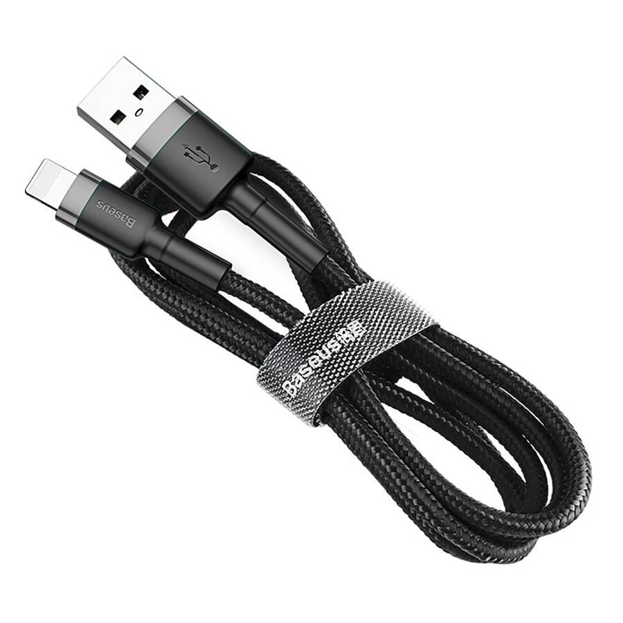 Baseus kabel Cafule USB - Lightning 0,5 m 2,4A szaro-czarny