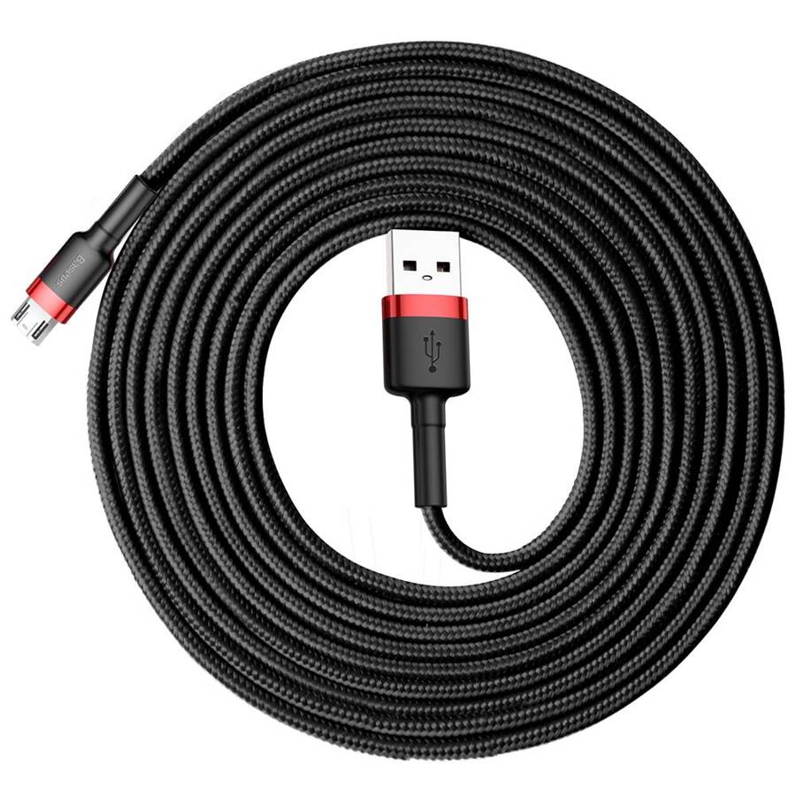 Baseus kabel Cafule USB - microUSB 3,0 m 1,5A czerwono-czarny