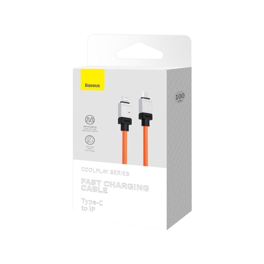 Baseus kabel CoolPlay USB-C - Lightning 1m 20W pomarańczowy