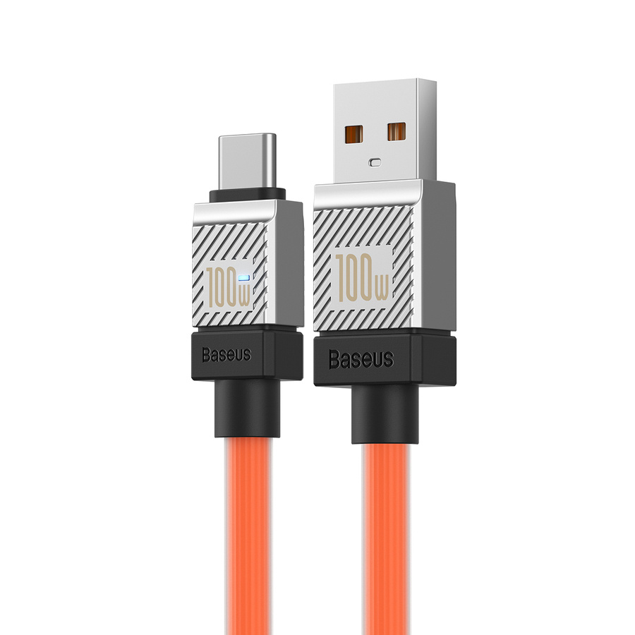 Baseus kabel CoolPlay USB - USB-C 1m 100W pomarańczowy