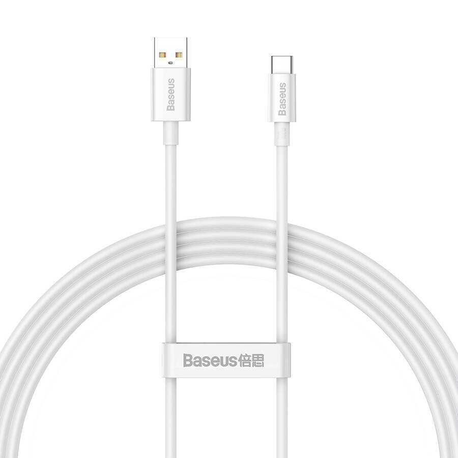 Baseus kabel Superior USB - USB-C 1,5m biały 100W