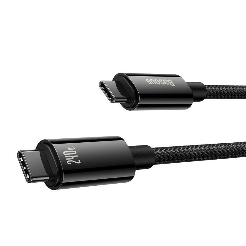 Baseus kabel Tungsten PD USB-C - USB-C 3,0m czarny 240W