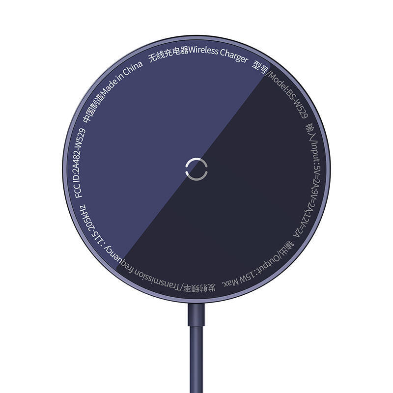 Baseus ładowarka indukcyjna Simple Mini 3 15W fiolet