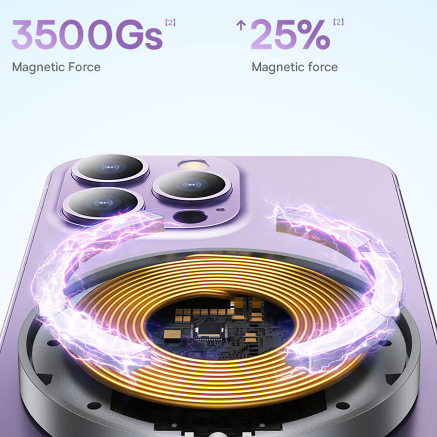 Baseus ładowarka indukcyjna Simple Mini 3 15W srebrna magnetyczna