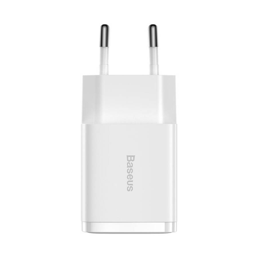 Baseus ładowarka sieciowa Compact 2 x USB biała 10,5W