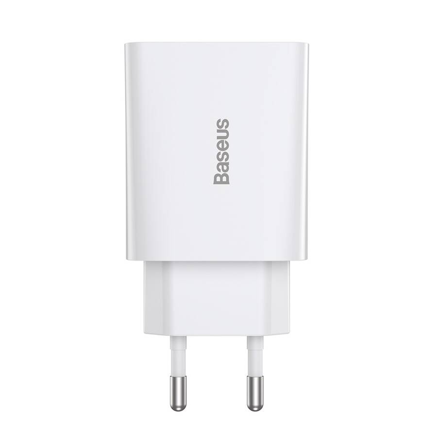 Baseus ładowarka sieciowa Speed Mini PD 20W 1x USB-C biała