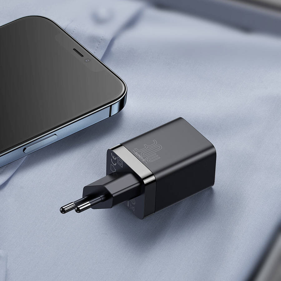 Baseus ładowarka sieciowa Super Si PD 30W 1x USB-C 1x USB biała