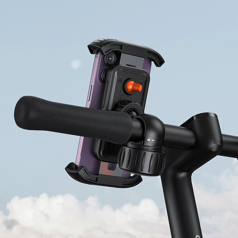 Baseus uchwyt rowerowy QuickGo Series Bike Phone Mount Cluster czarny