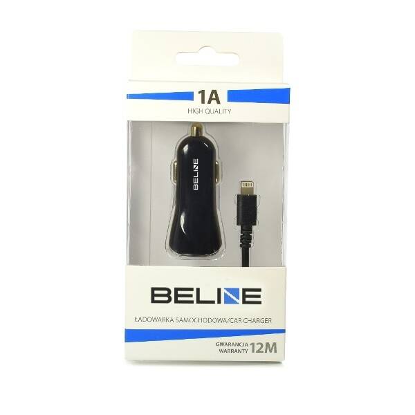 Beline Ład. sam. 1xUSB + lightning 1A czarna/black iPhone 5/6/7/8/X