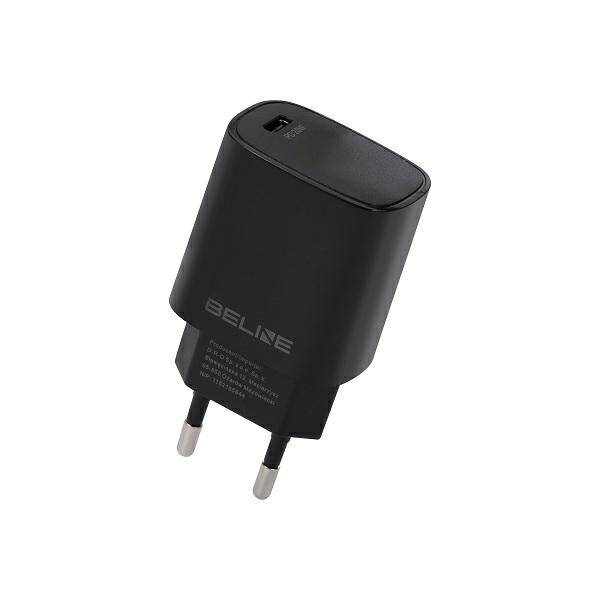 Beline Ład. siec. 1x USB-C 20W czarna /black (only head) PD 3.0  BLNCB20