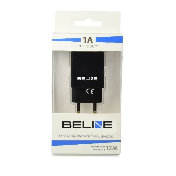 Beline Ład. siec. 1xUSB 1A czarna/black (only head)