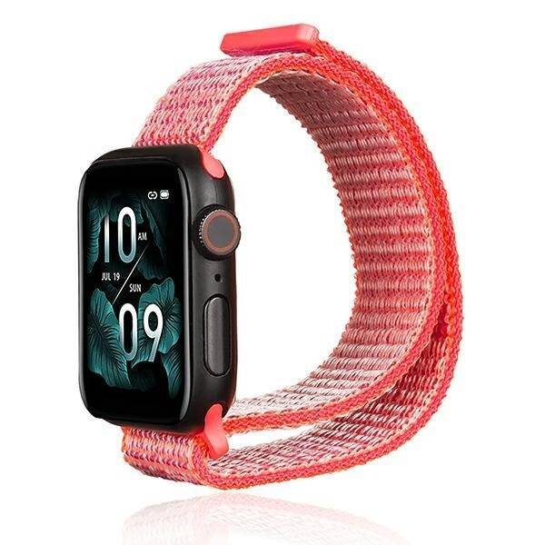 Beline pasek Apple Watch Nylon 42/45/45/49mm różowy /hot pink