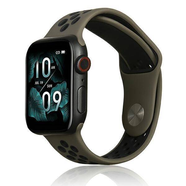 Beline pasek Apple Watch Sport Silicone 42/44/45/49mm brązowo-czarny brown/black