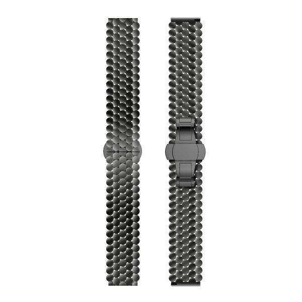 Beline pasek Watch 22mm Metal Honeycomb czarny /black box