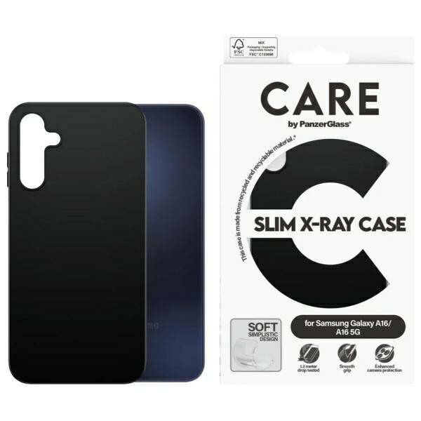 CARE by PanzerGlass Fashion Case Sam A16  / A16 5G czarny/black 3803