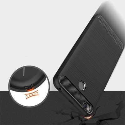 CASE ETUI CARBON LUX CZARNY SAMSUNG GALAXY A6 PLUS 2018