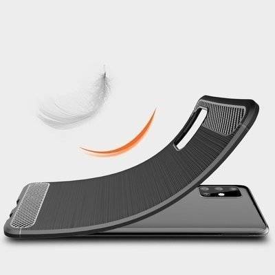 CASE ETUI CARBON LUX CZARNY XIAOMI POCOPHONE M2