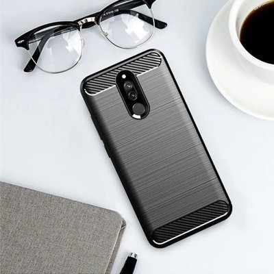 CASE ETUI CARBON LUX CZARNY XIAOMI REDMI 8