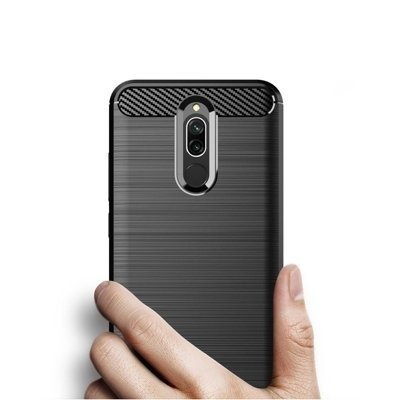 CASE ETUI CARBON LUX CZARNY XIAOMI REDMI 8