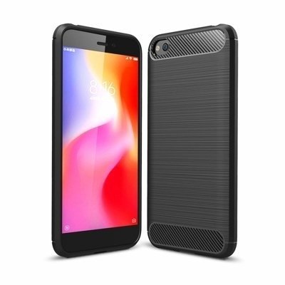 CASE ETUI CARBON LUX CZARNY XIAOMI REDMI GO