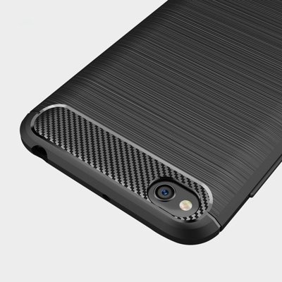 CASE ETUI CARBON LUX CZARNY XIAOMI REDMI GO