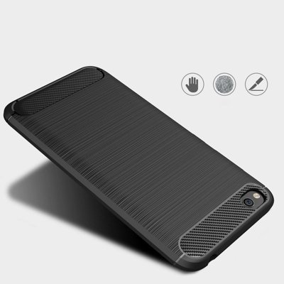 CASE ETUI CARBON LUX CZARNY XIAOMI REDMI GO