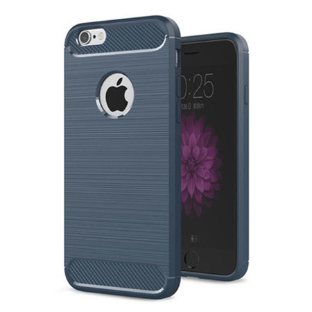 CASE ETUI CARBON LUX NIEBIESKI IPHONE XS MAX