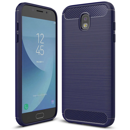 CASE ETUI CARBON LUX NIEBIESKI SAMSUNG GALAXY A6 PLUS 2018