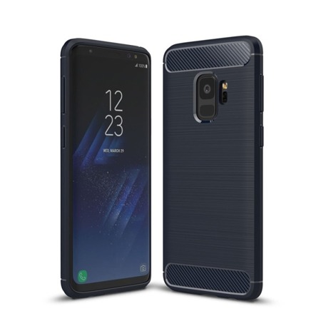 CASE ETUI CARBON LUX NIEBIESKI SAMSUNG GALAXY J4 2018