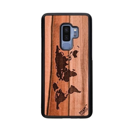 CASE ETUI DREWNIANE SMARTWOODS MAPA ŚWIATA SAMSUNG GALAXY S9 PLUS