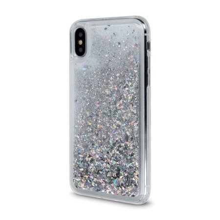 CASE ETUI LIQUID GLITTER TPU SAMSUNG GALAXY S9 PLUS SREBRNY