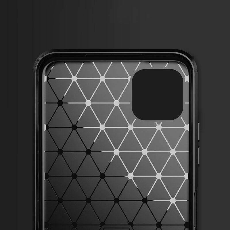 Carbon Case elastyczne etui pokrowiec Samsung Galaxy A22 5G czarny