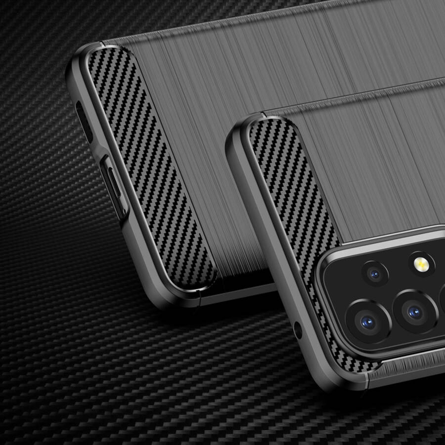 Carbon Case elastyczne etui pokrowiec Samsung Galaxy A53 5G czarny