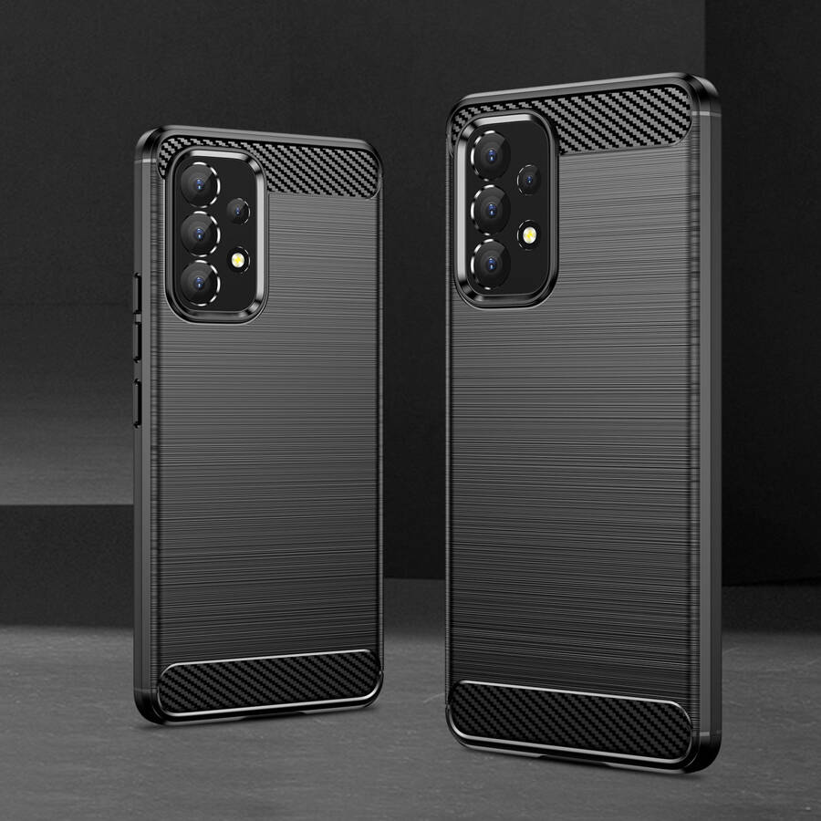 Carbon Case elastyczne etui pokrowiec Samsung Galaxy A53 5G czarny