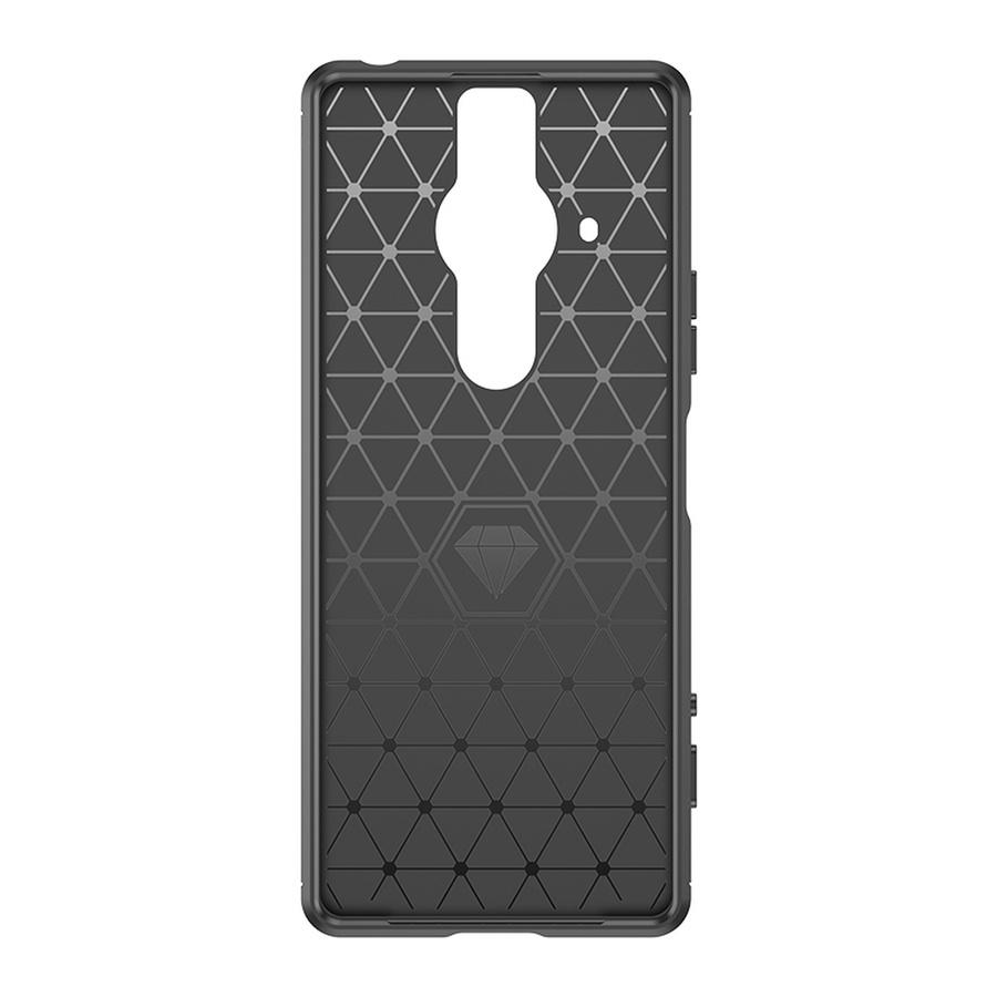 Carbon Case elastyczne etui pokrowiec Sony Xperia Pro-I czarny