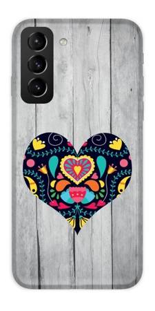 CaseGadget ETUI NADRUK CZARNE SERCE SAMSUNG GALAXY S21