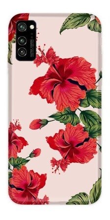 CaseGadget ETUI NADRUK CZERWONE MAKI HUAWEI HONOR V30