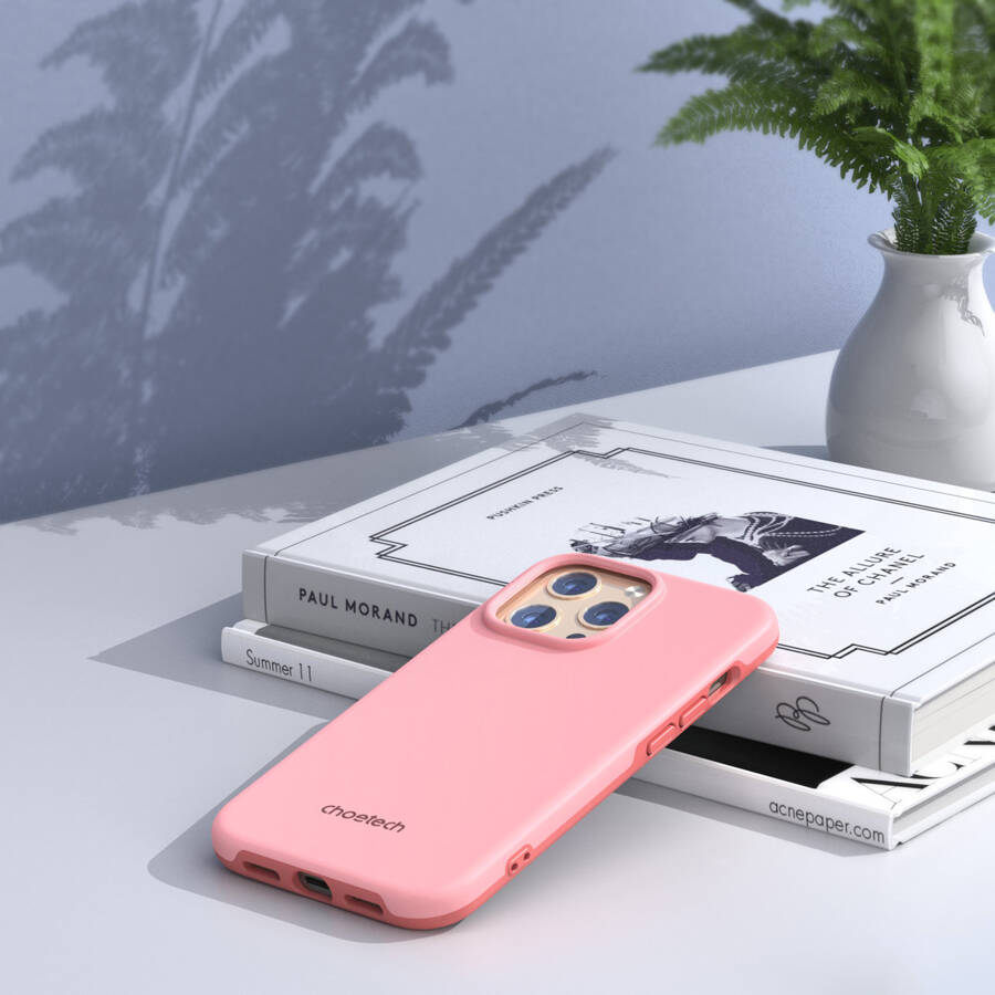 Choetech MFM Anti-drop case etui Made For MagSafe do iPhone 13 Pro różowy (PC0113-MFM-PK)
