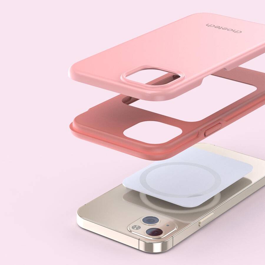 Choetech MFM Anti-drop case etui Made For MagSafe do iPhone 13 różowy (PC0112-MFM-PK)