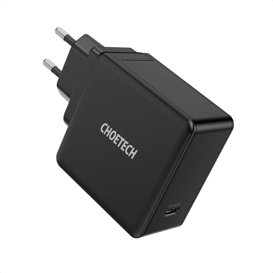 Choetech szybka ładowarka sieciowa USB Typ C PD 60W 3A czarny (Q4004-EU)