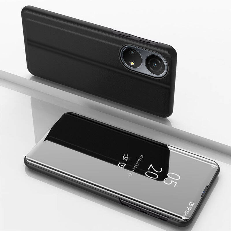 Clear View Case etui Honor X8 5G pokrowiec z klapką czarne