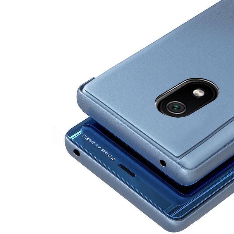 Clear View Case futerał etui z klapką Xiaomi Redmi 8A czarny