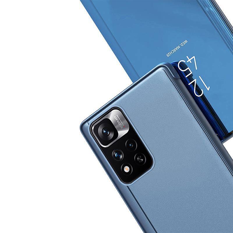 Clear View Case futerał etui z klapką Xiaomi Redmi Note 11S / Note 11 niebieski